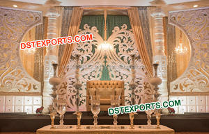 Indian Wedding <b>Mehndi</b> Stage Decors Wedding Stage <b>Decorations</b> Indian Reception Stages - Product Image 6