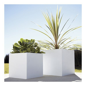 Ecova-macetas de fibra de vidrio para jardín, cubo tradicional, plantador de plantas de jardín con material ligero y duradero - Product Image 1