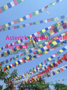 สีเต็มรูปแบบดิจิตอลโพลีเอสเตอร์ธงสวดมนต์แบนเนอร์-ธงสวดมนต์ทิเบต-ทำด้วยมือในประเทศเนปาล-พุทธธง - Product Image 5