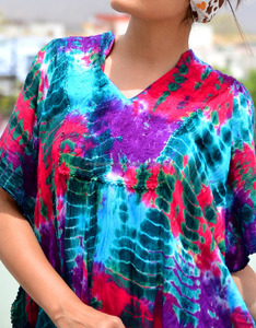 NUEVA LLEGADA DISEÑADOR TIE-DYE KAFTAN TOP - Product Image 6