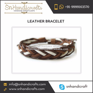 Premium Quality <b>Leather</b> Stud <b>Bracelet</b> Available at Low Cost - Product Image 1
