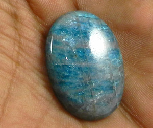 อัญมณีธรรมชาติ Apatite Cabochon 6.29 Gms รูปไข่20*29มม. สำหรับเครื่องประดับ - Product Image 3