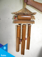 Campanas de Viento de Bambú para Jardín, Decoración para el Hogar, Hechas a Mano en Bali, Modelo BBW010 de Budivis, Venta al Por Mayor