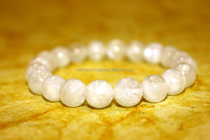 Pulsera de piedras preciosas con cuentas de piedra lunar arcoíris para regalo de aniversario de boda unisex - Product Image 2