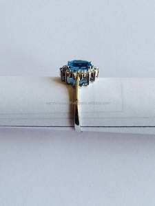 แหวนพลอยเงินแท้ 925 สำหรับผู้หญิง สำหรับงานแต่งงาน งานหมั้น ของขวัญวันครบรอบ งานปาร์ตี้ - Product Image 2