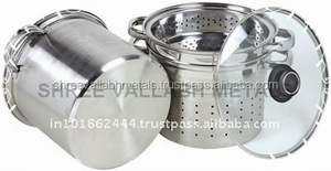 ชุดหม้อไอน้ำโลหะสแตนเลสพร้อมฝาสแตนเลส12ชิ้นเป็นมิตรกับสิ่งแวดล้อม - Product Image 4