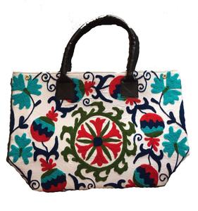 3angani — sac à broderie en cuir, sac à poignée en cuir, tote Bag, 2020 - Product Image 1