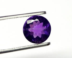 พลอยอเมทิสต์ที่น่าสนใจอัญมณีทรงหลวม10มม. พลอยอเมทิสต์ทรงกลมที่มีค่าพลอยเจียระไนแบบลึก - Product Image 3