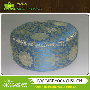 เบาะผ้าโบรเคดเบาะสมาธิผลิตจากผ้าทอจากอินเดีย - Product Image 3