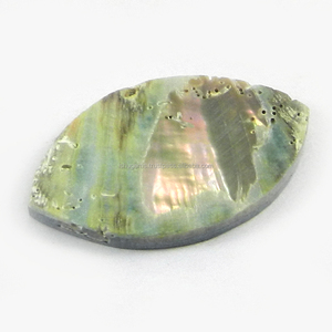 Wholesale 1.55 gms Natural <b>Abalone</b> <b>Shell</b> 16x25mm Marquise Cabochon Gemstone For Jewelry IG0794 - Product Image 2