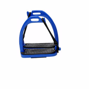 ESTRIBO DE HIERROS DE PAVO REAL SHEMAX con PISOS NEGROS para CABALLO - Product Image 3