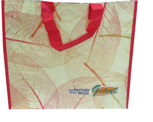 Bolsa de compras de comestibles de moda redonda reutilizable Ecológica Gigante ASA superior PP correas de correas no tejidas hechas promociones de Vietnam - Product Image 2