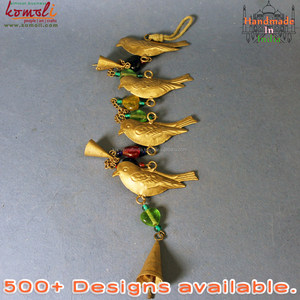 กระดิ่งนกและลูกปัดเหล็กกระดิ่งลมโลหะศิลปะตกแต่งบ้านสวน - Product Image 4