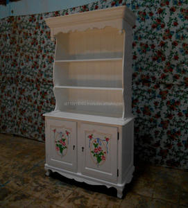 เฟอร์นิเจอร์: ไม้มะฮอกกานีฝรั่งเศสเปิดตู้หนังสือสองประตูภาพวาดมือเฟอร์นิเจอร์สี - Product Image 4