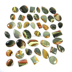 43 Uds. Imperial Jasper 100gms cabujón de piedras preciosas naturales ingredientes de joyería sueltos para diseños creativos IG2043 Mix - Product Image 1