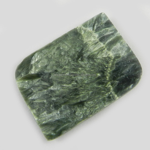 หินโมราธรรมชาติ Seraphinite 6.64ก. 24X30มม.,Atones ขัดเงาแฟนซี Cabochon สำหรับทำเครื่องประดับ IG0166 - Product Image 4