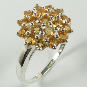 อัญมณีหลากหลายดีไซน์ไม่ซ้ำใครแหวนทันสมัยสีเงินสเตอร์ลิงแท้สีเหลืองมะนาว925เป็นของขวัญที่ดีที่สุด - Product Image 1