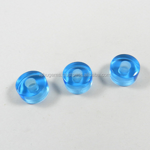 14X8X4.5มม.ยางลูกปัดBlue Topaz HydroอัญมณีBig Holeลูกปัดยุโรปสำหรับสร้อยข้อมือ-IG0099 - Product Image 4