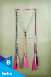 Collier Lariat avec Long pompon en perles de cristal, modèle supérieur 2019 - Product Image 3