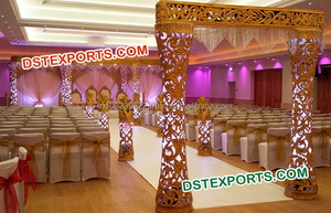 Jodha ประตู Mandap,แผง Jhrokha สำหรับงานแต่งงานประตูต้อนรับดีไซน์ใหม่ทำจากไฟเบอร์สำหรับประตูงานแต่ง