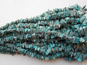 Nueva llegada de cuentas de piedra crisocola 20X10 a 5X4 MM aproximadamente pepitas y cuentas naturales finas a precio mayorista - Product Image 4