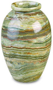 Vase de fleur en Onyx naturel fait à la main, vase en pierre, artisanat en pierre, vase en pierre - Product Image 3