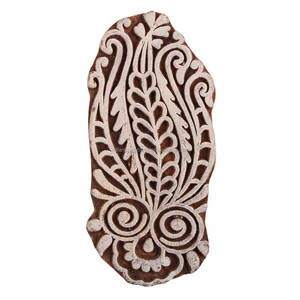 Bloques de Impresión textil de madera florales hechos a mano arte decorativo bloques de patrón de madera - Product Image 1
