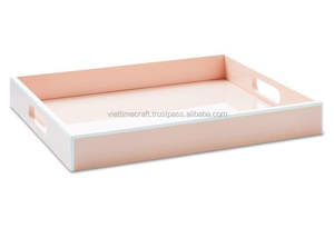 Plateau de service rectangulaire élégant en laque Décoration de la maison de haute qualité du Vietnam - Product Image 2