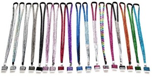 Sıcak satış renkli glitter bling taklidi kordon Diamante kristal boyun askısı - Product Image 3