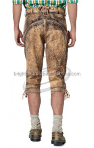 Top Selling Custom Classic Design High Quality Specially German Bavarian Long Genuine Leather Beer <b>Festival</b> German Lederhosen - Product Image 3