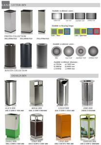 Cubo de basura para exteriores de acero inoxidable ecológico tipo inducción de pie - Product Image 2