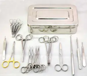 Kit de instrumentos quirúrgicos para animales, equipo de instrumentos quirúrgicos de alta calidad para animales de gran tamaño