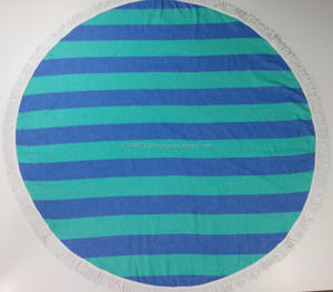 Serviette de plage turque ronde antiparasitaire de son créateur/inventeur RPT Collection serviette de plage peshtemal - Product Image 2