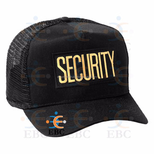 Venta al por mayor respetuoso con el medio ambiente PVC/Nylon/poliéster seguridad guardia gorras OEM personalizable gorra de béisbol - Product Image 6