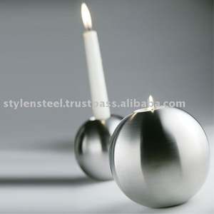 ผู้ถือเทียนสแตนเลสสีเงินสำหรับบ้านจัดงานแต่งงาน Centerpieces ผู้ถือเทียน T-Light ผู้ถือบอลประเภท - Product Image 3