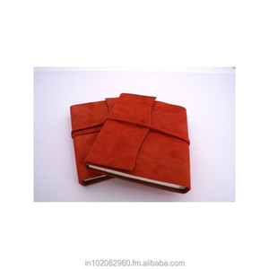 Cahier A5 en cuir de daim véritable 100 feuilles rechargeable Journal Sketch Book Wrap Tie Closure Perfect Travel Yoga Journal Gift - Product Image 2