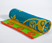 Jacquard Luxury Modern 100% Cotton Beach Towel Super Absorbent Eco-Friendly OEM Quick-Dry Azo-Free Customized Designs Best