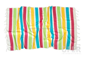 Seleron fait à la main serviette turque, Pestemal Fouta, Peshtemal, serviettes de hammam couverture en gros-Style multicolore Premium - Product Image 3