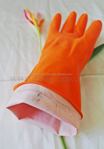 Gants de sécurité en caoutchouc naturel orange de haute qualité de haute qualité pour une utilisation polyvalente - Product Image 5