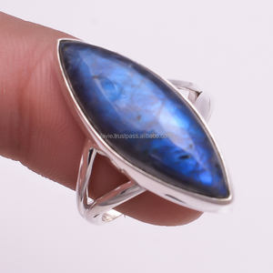 Anillo de plata 925 de piedra preciosa de labradorita natural, joyería de plata fina, proveedor de joyería antigua - Product Image 1