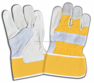 Guantes de trabajo de cuero dividido de piel de vaca Canadian Rigger Heavy Duty y protección de manos Guantes cómodos de larga duración - Product Image 1