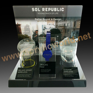 ที่กําหนดเองไฟ led แสดงโทรศัพท์อะคริลิคยืน/i อุปกรณ์เสริมจอแสดงผลโทรศัพท์จอแสดงผลเคาน์เตอร์ - Product Image 3