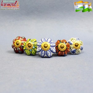 Các loại đầy màu sắc gốm ngăn kéo cửa xử lý núm nội thất tủ - Product Image 4