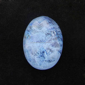 Topacio azul Hydro y Rainbow Moonstone Doublet 11.1CTS Corte ovalado suelto 13x18mm Piedra preciosa para joyería - Product Image 1