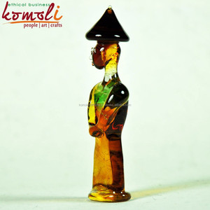 Lámpara de cristal hecha a mano pieza de iluminación decorativa de trabajo de quemador hecha a medida para decoración del hogar, lámpara de mesa artística, arte de cristal único - Product Image 2