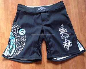 MMA Short SUBLIMÉ Micro Twill Tissu pour Arts Martiaux Porter - Product Image 2