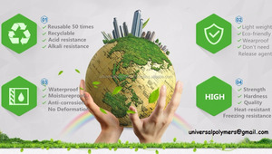 Tablero de Encofrado de Plástico de Alta Calidad 1220 X 2440 X 18 mm para Muros de Losa y Escaleras - Product Image 5