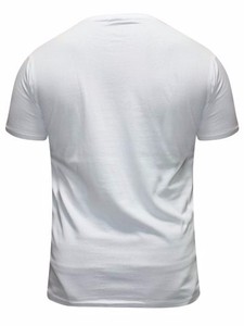 เสื้อยืดเดนิมผู้ชายไซส์ใหญ่แบบขายส่ง ผ่านกระบวนการ Bio-Washed สำหรับโปรโมชั่น พร้อมโลโก้ทีมและป้ายกำกับแบบกำหนดเอง บริการ OEM - Product Image 5