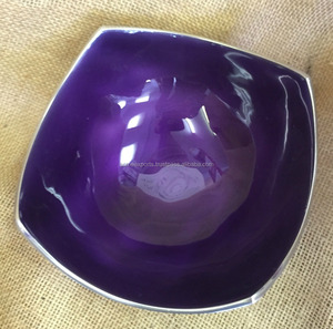 Bol à fruits à usage polyvalent prix usine pour servir un bol en aluminium émaillé au design fait main pour les collations et les fruits - Product Image 1