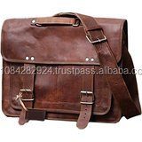 Sac à main et sac messager en cuir véritable fait main, écologique et vintage DIOS pour femmes, pour ordinateur portable et voyages
